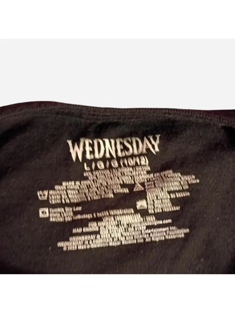 Wednesday Black Graphic T-Shirt We Wear Black Size L